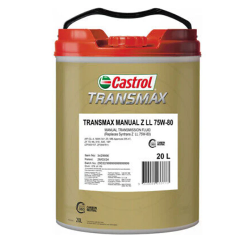 CASTROL TRANSMAX MANUAL Z LL 75W-80 (20LTR) 3429956