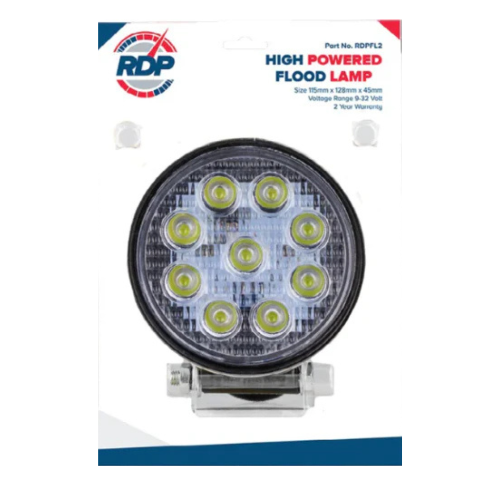 RED DOG HIGH POWERED ROUND FLOOD LAMP RDPFL2
