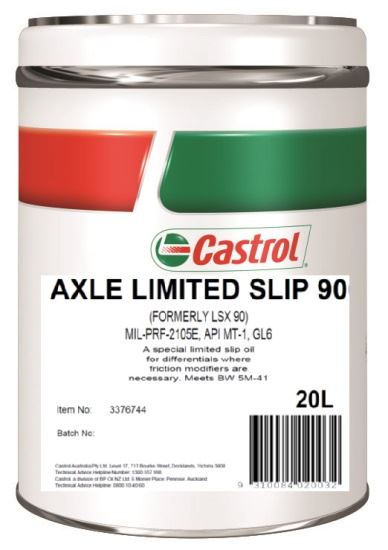 CASTROL AXLE LIMITED SLIP 90 (20LTR)